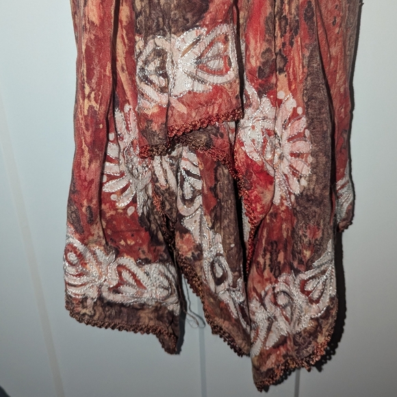 Colors of India Boho Handkerchief Bottom Dress - Picture 4 of 4